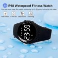 thumbnail image 3 of Fitness Tracker Watch, No App No Bluetooth, 1 Hour Charge For 20 Days Use, Ip68 Waterproof Fitness Watch For Students Kids Women, Wrist Watch With Ala, 3 of 5