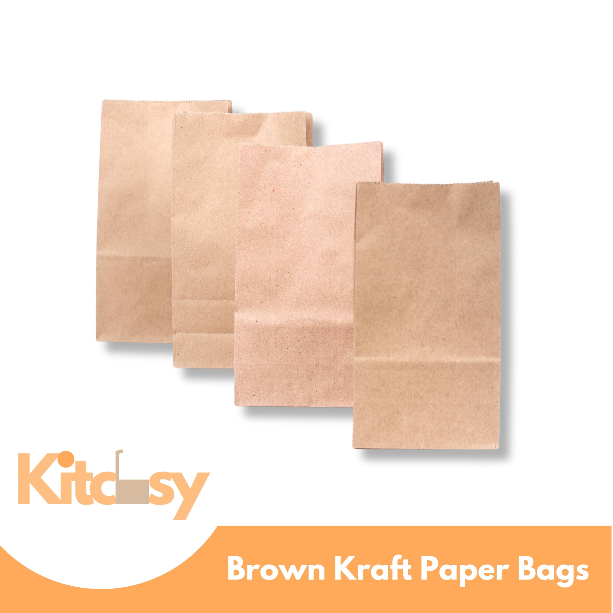 Kitchsy [8 lb - Pack of 1000] Premium Recyclable Paper Bags - Durable & Sustainable Grocery Totes for Shopping & Gifts - Responsibly Sourced & Stylish - Reduce Plastic Waste Now!