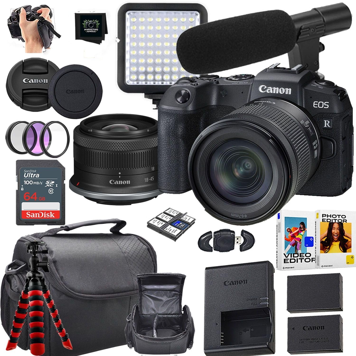Canon EOS RP RF24-105mm F4-7.1 IS STM Mirrorless Camera Lens Kit