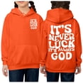 thumbnail image 2 of ZHOUCHANKIDS Sweatshirts For Girls Cropped Trendy Y2k Hood Alphabet Print Round Neck Long Sleeve Hoodless Sweatshirt Comfortable & Stylish Children's Athletic Shirt For Boys & Girls 100, 2 of 5