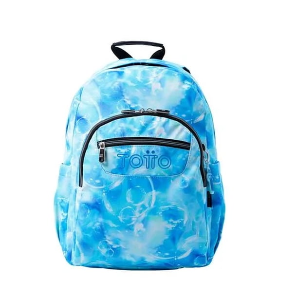 Mochila Escolar Grande para Niña Porta Laptop 14 Repelente a Líquidos | 20 L ACUARELA TOTTO