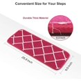 thumbnail image 4 of HSHDLDF Red Carpet Stair Treads Non-Slip Indoor with Non Skid Rubber Backing Specialized for Indoor Steps (25.5x9.5 Inch, 13Piece, Raspberry Wine Color), 4 of 7