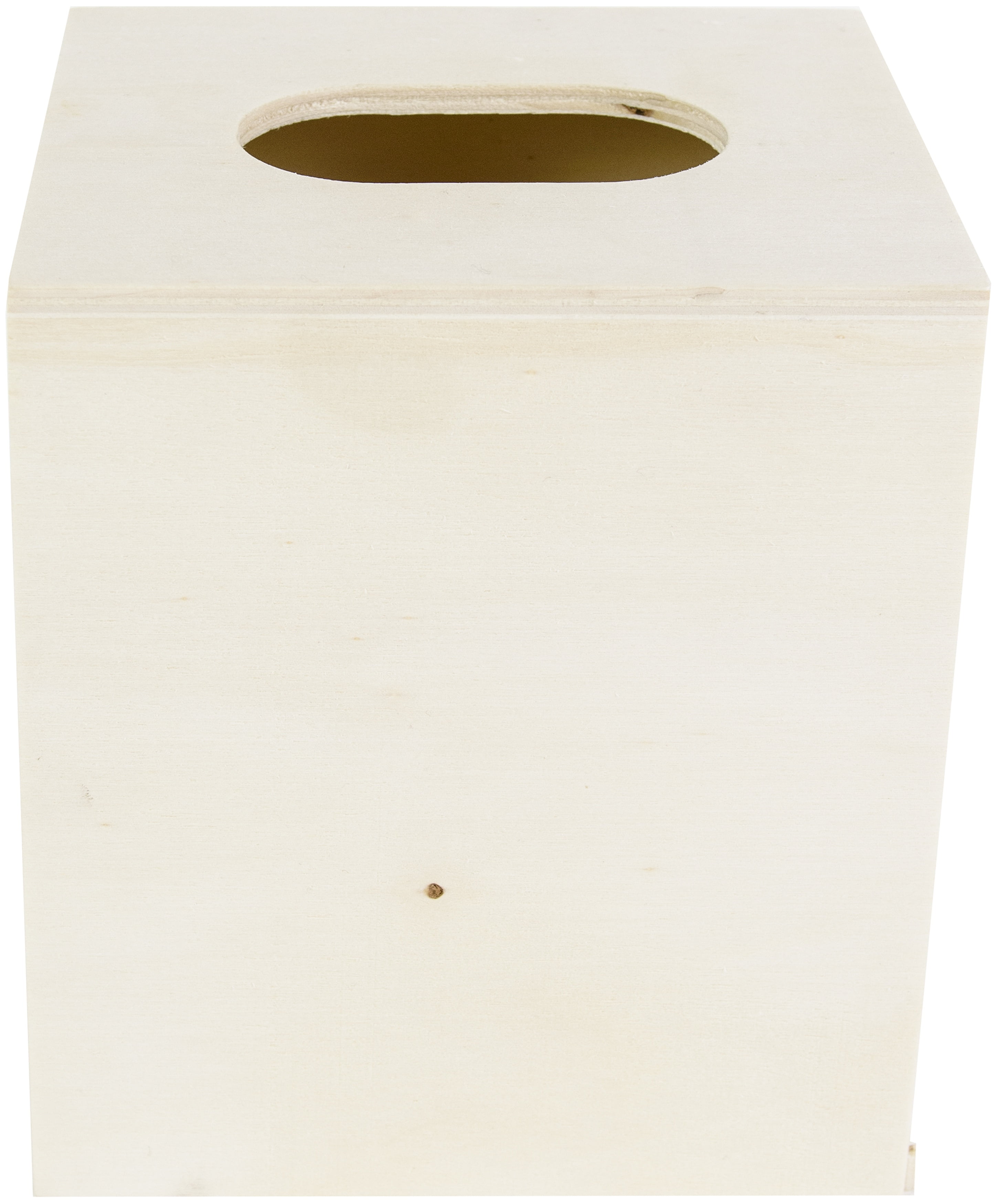 Wood Tissue Box-Square
