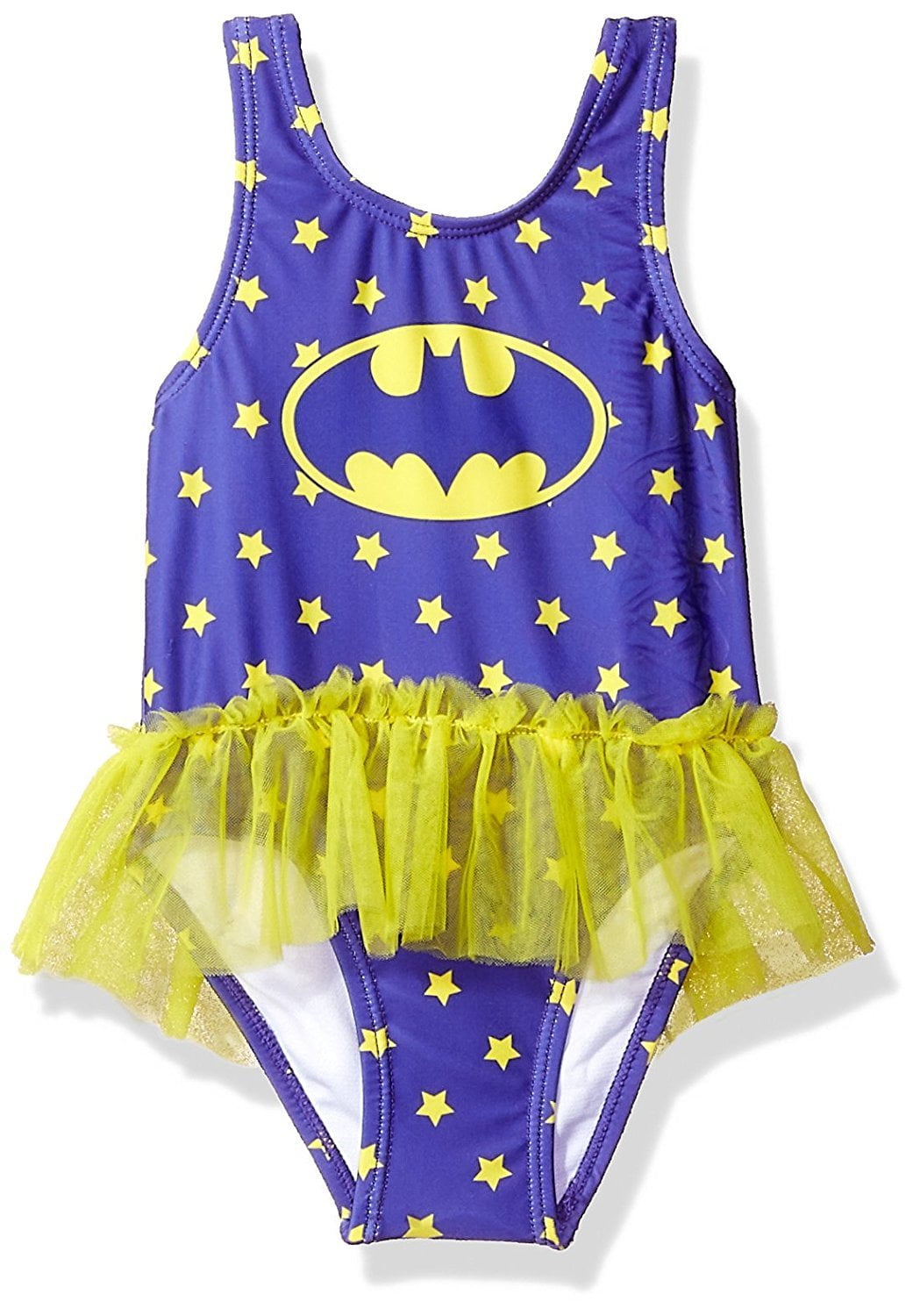 Superhero Batman Batgirl Swimsuit Ruffle Tankini Two Piece 2T-4T 