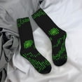thumbnail image 5 of KLL Numbers Skull Print Cool Socks Men's Women's Crew Socks Funny Crazy Novelty Stockings, 5 of 6