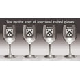 thumbnail image 2 of Byrnes Irish Coat of Arms Wine Glasses - Set of 4 (Sand Etched), 2 of 2