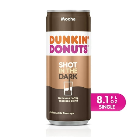 Dunkin' Donuts Shot in the Dark Mocha Iced Coffee Espresso Drink, 8.1 fl oz