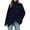 Dark Blue, variant on Blend Pullover Women Winter Warm Knitted Turtleneck Pullover Sweater Soft Cozy Oversized Casual Top For Women Cold