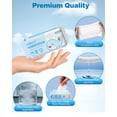 thumbnail image 4 of Travel Size Flushable Wipes, 40 Pack (240 Wipes) 99.5% Mini Water Wet Wipes Flushable Pack with e Vera for Sensitive Skin, Unscented Pocket Wipes for Adults, Travel Cleaning Essentials, 4 of 4