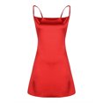 thumbnail image 5 of Lilgiuy Women's Fashion Tank Top V Neck Knitted Straps Bikini Blouse Sleeveless Tummy Control Workout Skirt Clearance, 5 of 5
