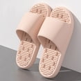 thumbnail image 2 of Pink Unisex Massage Slippers Non Slip Quick Dry Lightweight EVA House Shoes for Women Men Indoor Bathroom Slides,Size 9-9.5, 2 of 6