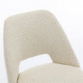 thumbnail image 6 of Pemberly Row Boucle Upholstered Seat and Back Side Chair (Set of 2) in White, 6 of 7