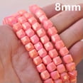 thumbnail image 5 of U8MO Foil Coated 4mm 6mm 8mm Cube Faceted Cut Opaque Glass Loose Beads lot-Deep Blue-8mm 30pcs, 5 of 5