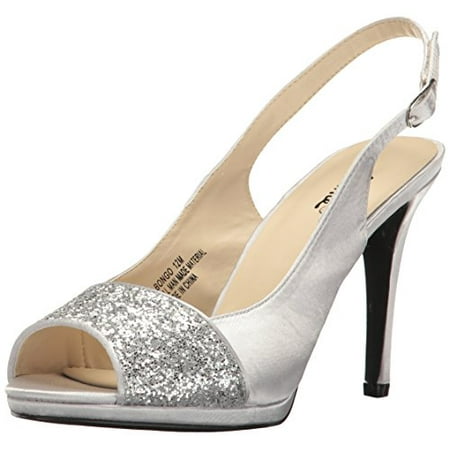 Annie Shoes Women's Bongo Dress Sandal, Silver, 6 M US