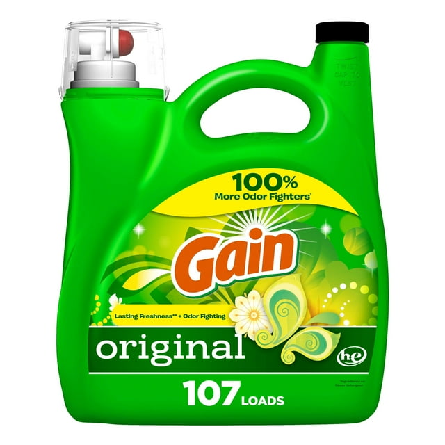 Detergente para ropa Gain Liquid Aroma Boost 4,5 L 107 cargas
