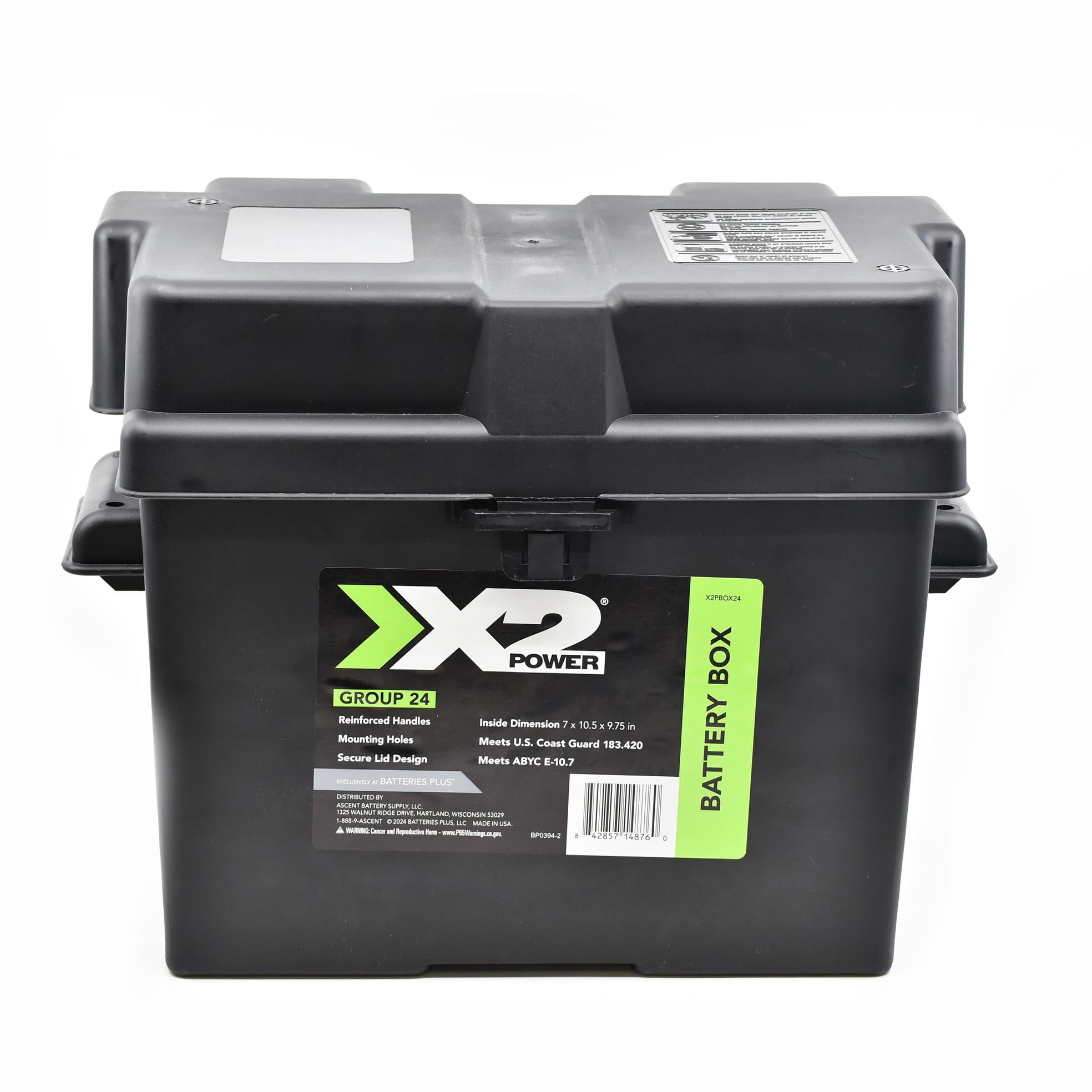 Battery Box LM130/12AH for two 12AH Batteries Plus 2 x 12V 12AH Batteries