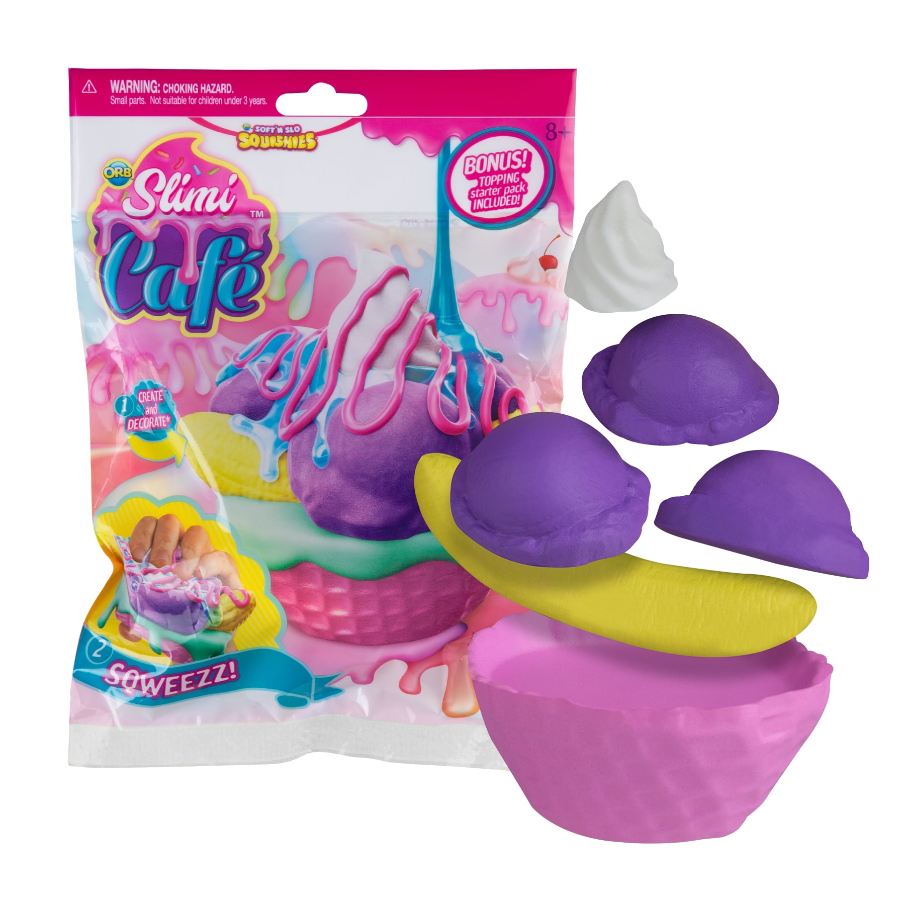 Soft' N Slo Squishies Slimi Cafe' Create & Decorate Good for Ages 8+