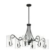thumbnail image 3 of Calgary 6-Light Oval Chandelier in Matte Black, 3 of 5
