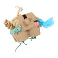 thumbnail image 3 of Caja de forrajeo para pájaros, juguetes divertidos y coloridos, papel triturado, bola de madera de ratán Sola, cuerda de hierba, juguetes para forrajeo de loros, 3 of 5