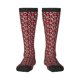 thumbnail image 1 of Fotbe Red Floral Calcetas Divertidas Estampadas para Hombre y Mujer, Calcetas de Algodón hasta la Rodilla para Caminar, Correr, Enfermería y Embarazo, 1 of 6