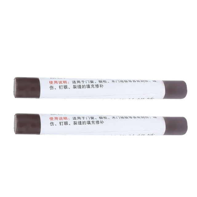 Craie de Cire de Réparation de Plancher de Peinture pour Meubles Patch de Peinture Craie de Cire de Réparation de Meubles Craie de Cire de Réparation 2 Pcs Peinture pour Meubles Craie de Cire de Réparation de Plancher Patch de Grattage Stylo de Peinture Réparation Composite de Bois