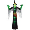 thumbnail image 1 of National Tree GE9-74981-1 12 ft. Inflatable Witch Halloween Decoration - Black, 1 of 2