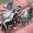 thumbnail image 3 of SIEYIO Fashion Pappas Evil Angel Necklace Silver Angel Wing Pendant Clavicle Chain, 3 of 14