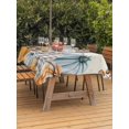 thumbnail image 2 of Outdoor Tablecloth with Umbrella Hole and Zipper, Orange Pumpkins Fall Rectangle Table Cloth 60x102 Inch Waterproof Tablecloth, Thanksgiving Maple Leaf Rustic Picnic Table Cover for Patio Camping, 2 of 7