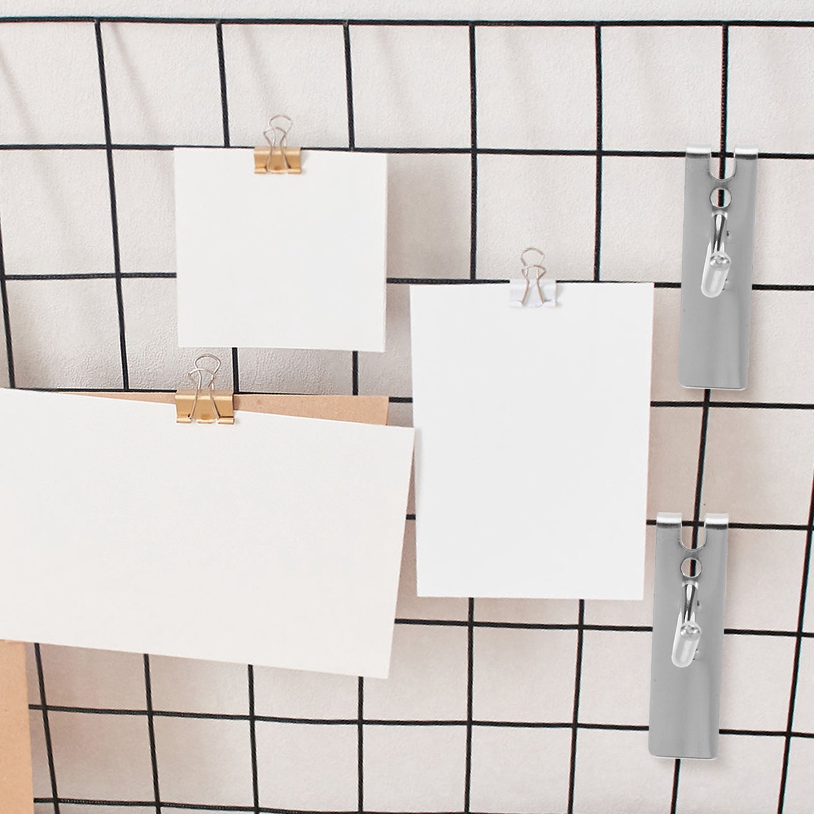 OUNONA 10Pcs Universal Pegboard Hooks Heavy Duty Metal Wire Grid Panel for Retail Display