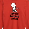 thumbnail image 3 of Peanuts - Love Having Dog  - Toddler And Youth Long Sleeve Graphic T-Shirt, 3 of 6