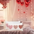 thumbnail image 6 of Love Heart Throw Pillow Cover,12 x 20 Inch Holiday Valentine's Day Mother's Day Anniversary Wedding Cushion Case Decoration for Sofa Couch Living Room, 6 of 7
