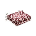 thumbnail image 1 of Pillow Perfect Extérieur / Intérieur Nouveau Géo Rouge Coins Carrés Coussin d'Assise 20x20x3 (Lot de 2), 1 of 2