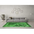 thumbnail image 3 of Ahgly Company Indoor Square Oriental Green Industrial Area Rugs, 6' Square, 3 of 4