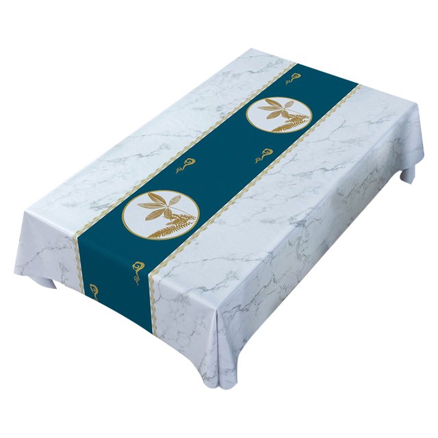 Waterproof Rectangle PVC Tablecloth Oil Proof Spill Proof Vinyl Table