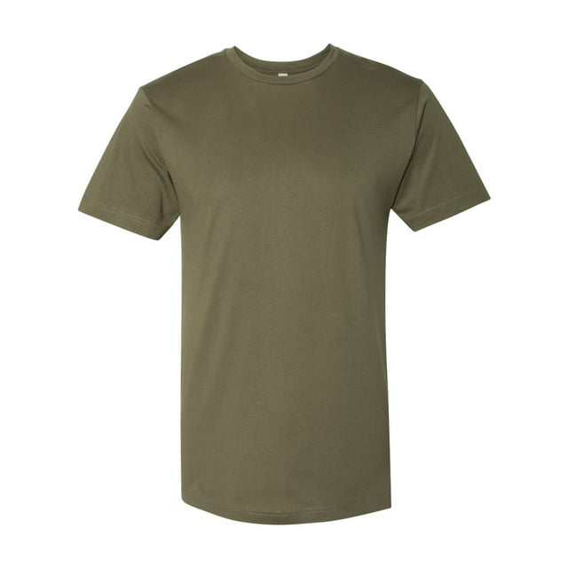 T-shirt en Jersey Fin, G, Vert Militaire
