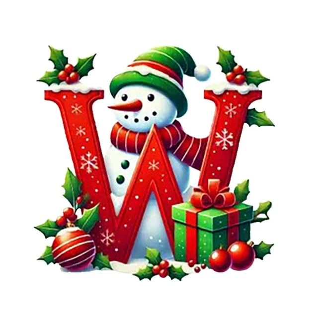 WRKEKC Clearance 26 Letters Christmas Tree Decoration Pendant Christmas Tree Ornaments Personalized DIY Christmas Ornaments Christmas Decoration Xmas Tree Hanging Decor Feature