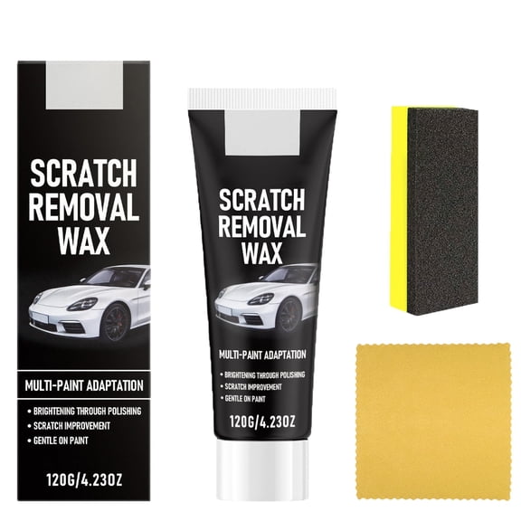 Premium Car Scratch Removal Wax, Car Scratch Remover Wax for Vehicles, Carscratch Repair Paste with Sponge, Easy Operation, Multi Pant Adaptation