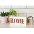 thumbnail image 4 of Home Almond Damask Raspberry 10 x 5 Wood Tabletop Sign Plaque, 4 of 4