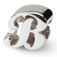 thumbnail image 1 of Breloque en Argent Sterling 925 pour Bracelet Lettre B Script Perle Alphabet, 1 of 8