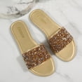 thumbnail image 6 of Censtreet Slides Sandals for Women Basic Slip On Flat Sandals Open Toe Comfort Beach Sandals Slippers for Casual Dressy Summer, 6 of 9