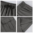 thumbnail image 6 of Lightweight Cargo Shorts for Men Relaxed fit Elastic Waist Athletic Shorts Stretchy Summer Casual Shorts with Pockets, 2XL, 6 of 8