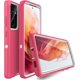 thumbnail image 2 of Entronix Funda Resistente para Galaxy S21 Ultra, Triple Capa, Resistente a Golpes y Anticaídas, Color Rosa, 2 of 6