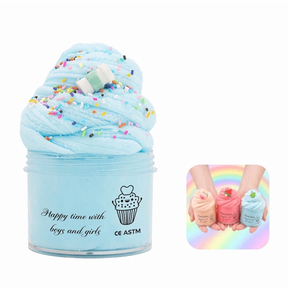 Cloud Slime, Soft and Non-Sticky Funny Slime, Stress Relief Scented Slime Toy for Kids Education, Party Favor and Birthday Gift