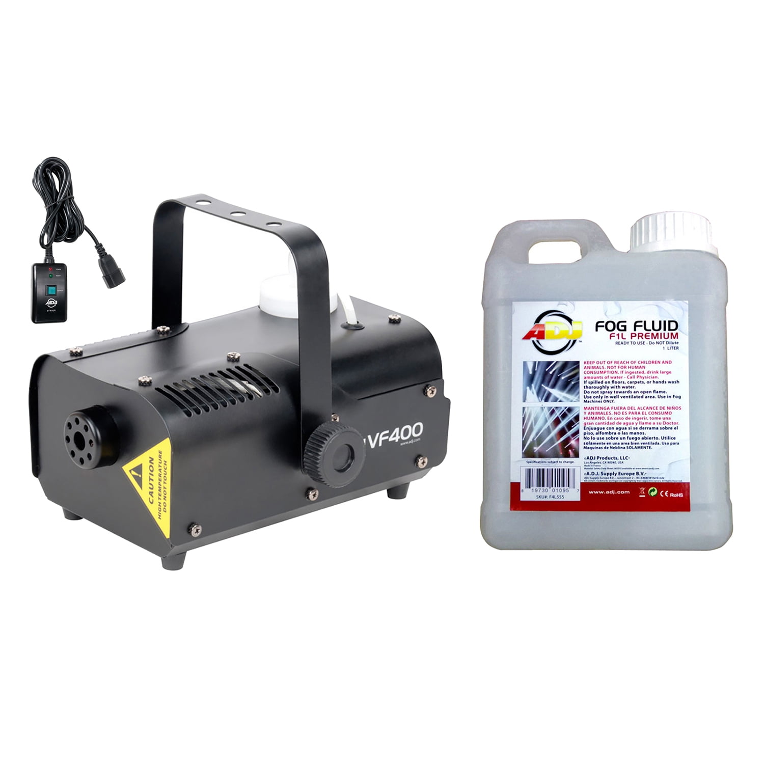 ADJ VF400 400 Watt Mobile Fog Machine with 5L Fluid Tank, Remote & 1L