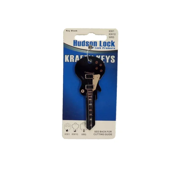 Hudson Electric Guitar House Key Compatible with Kwikset and KW1 Locks