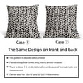 thumbnail image 5 of Polka Dot Pillow Covers 18x18 Set of 2 Black Cream Throw Pillows Boho Design Brush Strokes Decorative Outdoor Pillowcase Square Cushion Cover Linen Pillow Case for Home Sofa Couch Bed, 5 of 5