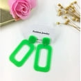 thumbnail image 2 of Vintage Minimalist Multicolor Acrylic Geometric  Hollow Drop Dangle Neon Earrings Retro 70s 80s 90s Halloween Party Costume Accessory Jewelry for Women, 2 of 5