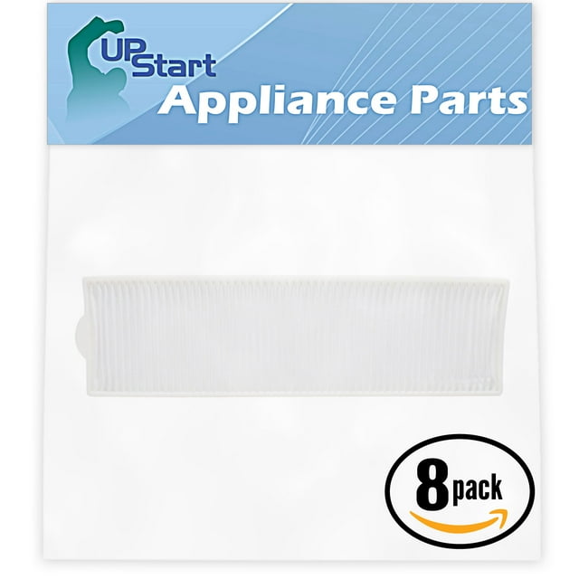 8-Pack Replacement Bissell 89Q9 Series Vacuum Pleated Post Motor Filter - Compatible Bissell Style 8, 14, 3091 HEPA Filter