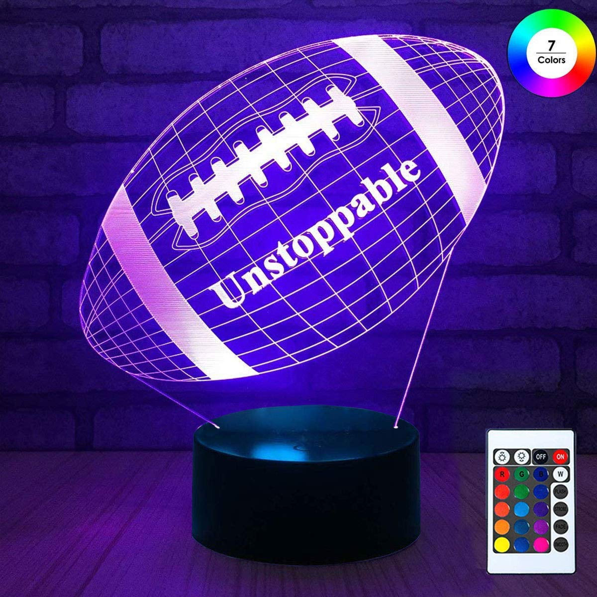 3d Remote Night Stand Light Epicgadget Touch Control Optical 3d Remote Night Stand Light Epicgadget Touch Control Optical Illusion Visualization Led Lamp 7 Colors Changing