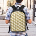 thumbnail image 5 of Disketp Cartoon Honey Pot Bee Sunflower School Backpack, Lightweight Basic Middle School Bookbags 17 Inch Casual Daypack for Student College, Travel or Outdoor, 5 of 6